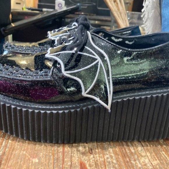 Demonia Batwing Creeper 205 Shoes Size 10 - Picture 3 of 4